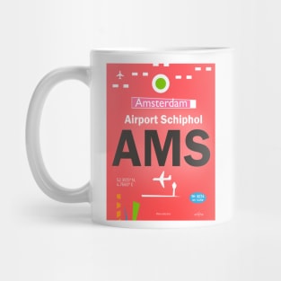 AMS Amsterdam Airport Schiphol Mug